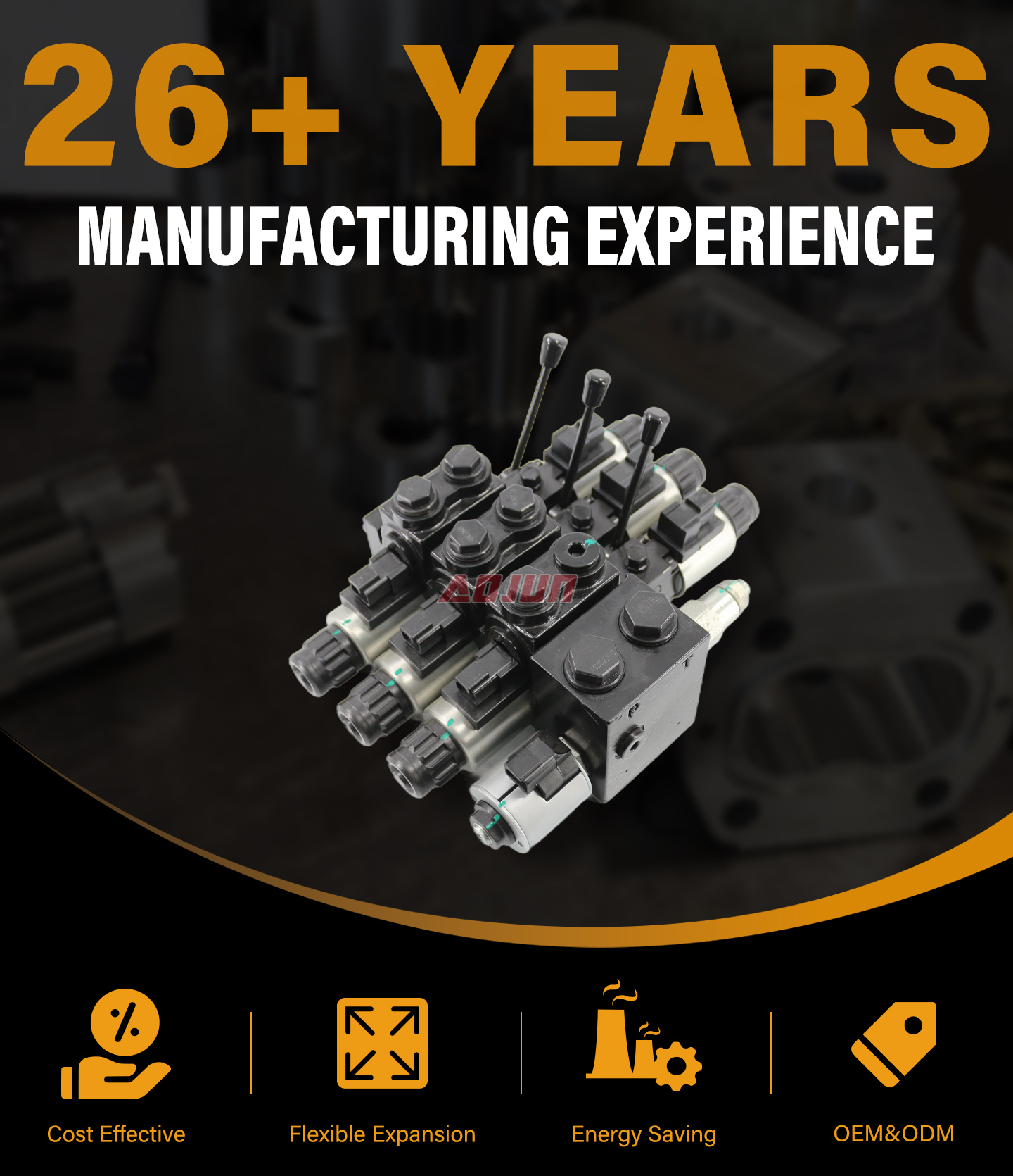 3 Spool Solenoid and Manual Sectional Directional Valve DCV58 detailed image